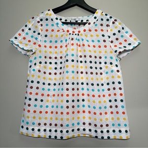 Boden 100% Linen Polka Dot Top US Size 6 *CLOSET CLOSING SALE*